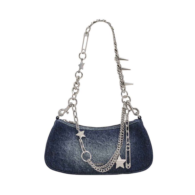 MARC JACOBS The Brushed Denim Charm Shoulder Bag image number 0